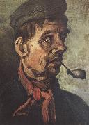 Vincent Van Gogh Head of a Peasant with a Pipe (nn040 oil painting picture wholesale
